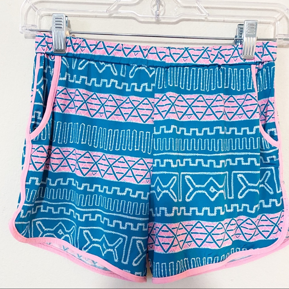 Pomelo Pink and Teal Track Shorts